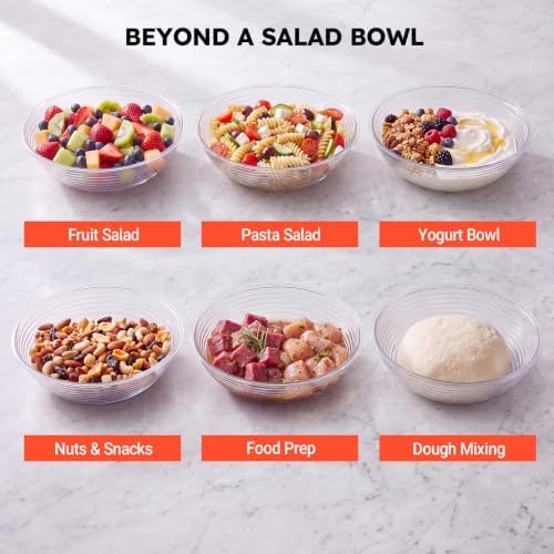 Commercial Polycarbonate Serving Bowl, 18 oz, 4 Pack, Dishwasher Safe