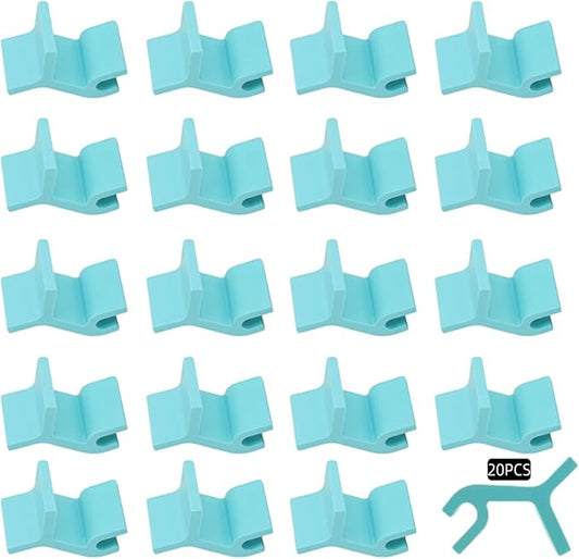 20 Piece Reusable Baking Tray Stacker, Space Saving Fixed Cookie Tray Stacker, Cookie Tray Baking Tray for Kitchen Baking (Blue)
