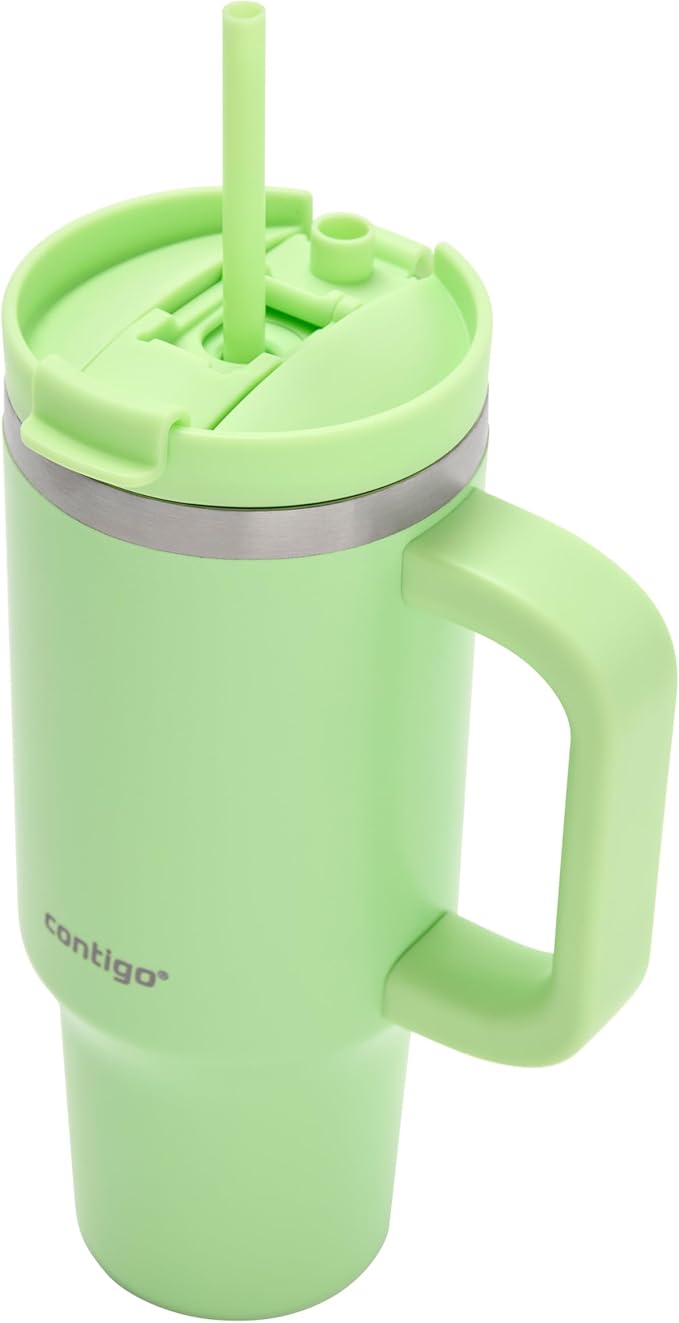 Contigo Streeterville 30oz Tumbler, Stainless Steel Vacuum Insulated, Leak-Proof, Cold for 29 Hours, Fits in cupholders, Cucumber