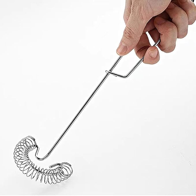 2 Pack Stainless Steel Spring Coil & Flat Whisks - Scandinavian Handheld Design for Eggs, Cream, Sauces, Gravy - Spiral Whipper Blender Beater Cooking Tools