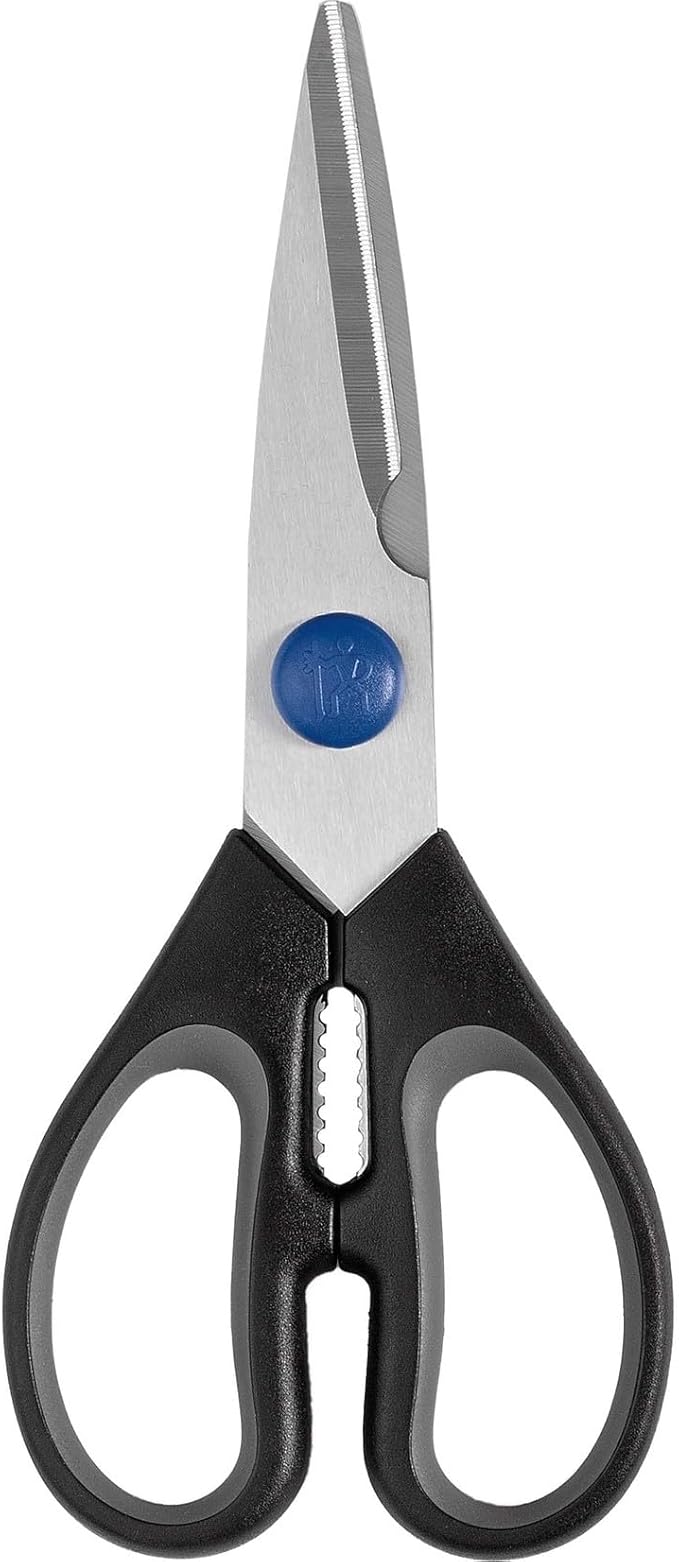 Zwilling multi-purpose scissors, stainless steel, Silver/Blue 6 Inch