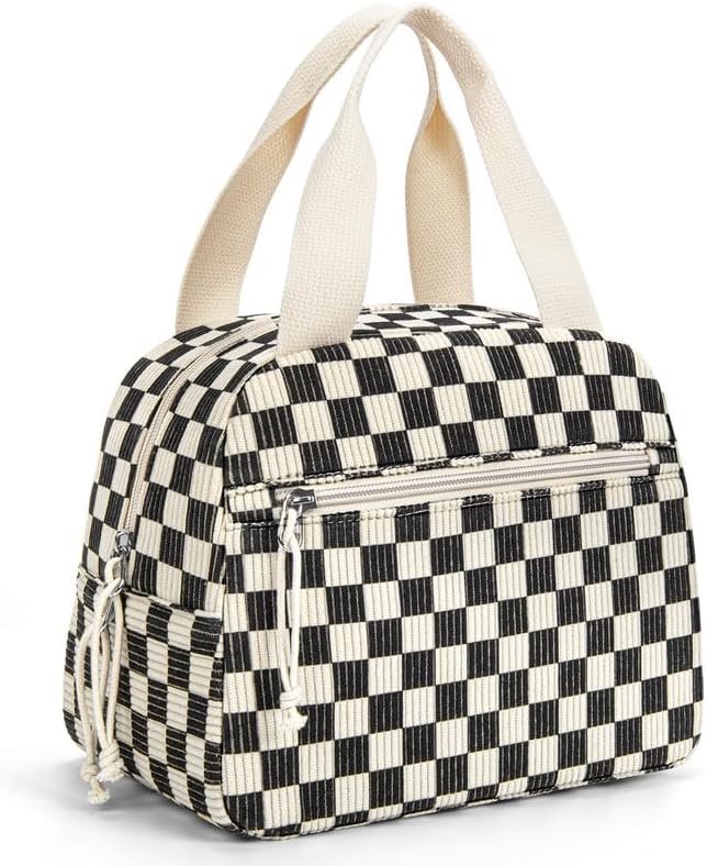 Lunch Bag for Women, Corduroy Large Insulated Lunch Box