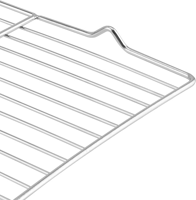 4 Pack 10 × 8 x 0.8 Inch Metal Grate Cooling Rack, Stainless Steel Small Wire Cooling Rack, Rectangle Baking Cooling Rack for Cooking, Fits Small Toaster Oven, Dishwasher Safe