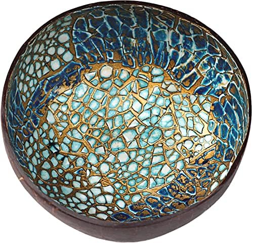 Natural Coconut Bowl Key Decorative - Candy Dish Container Entryway Table