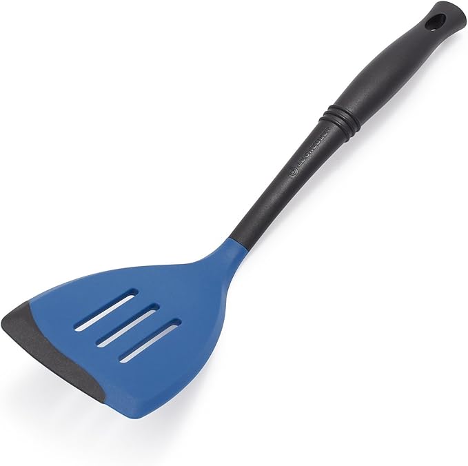 Le Creuset Revolution Bi-Material Slotted Spatula, 13.5" x 2.5", Marseille