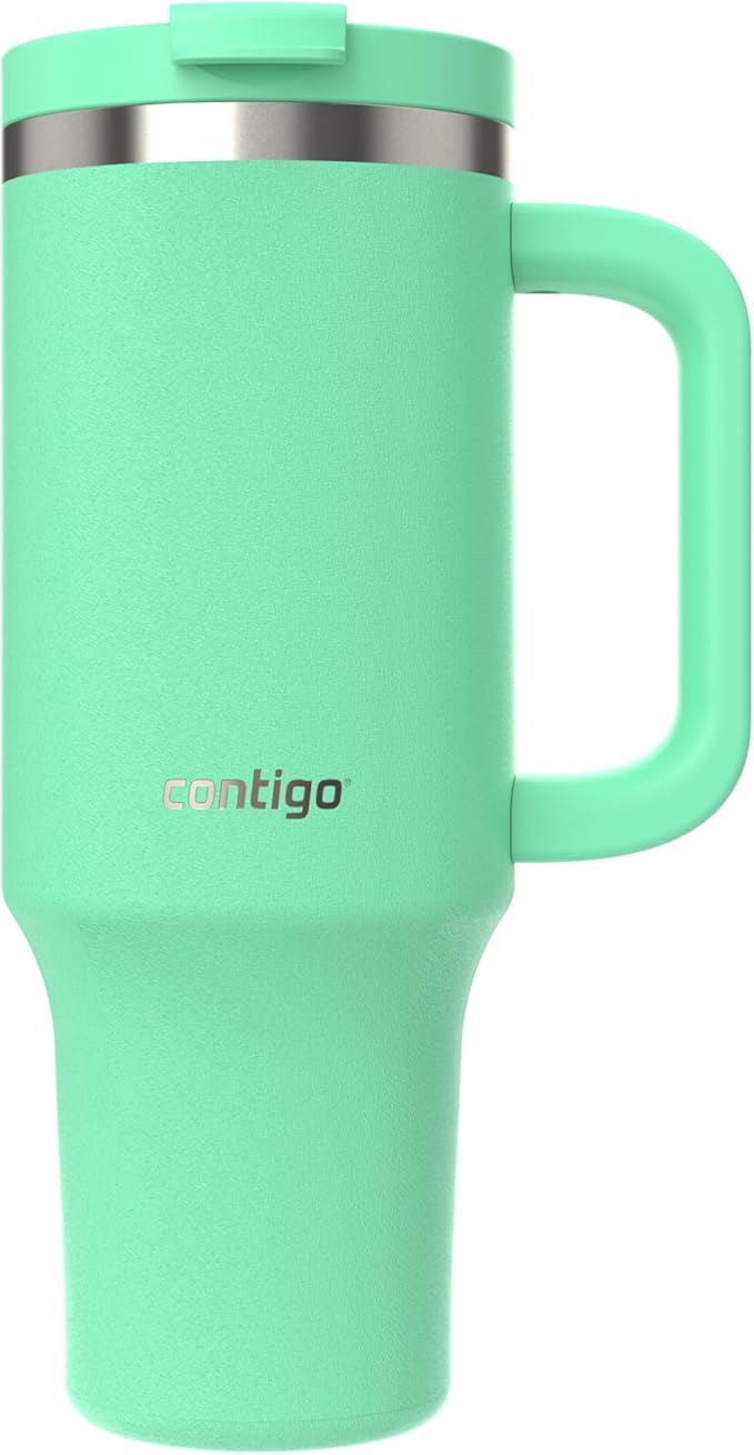 Contigo Tumbler 40oz Stainless Steel | Vacuum Insulated | Leak-Proof | Cold for 29 Hours | Reef | Pack of 4
