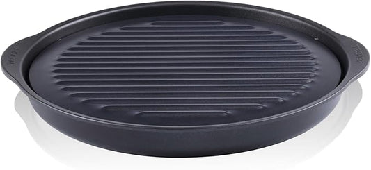 TECHEF - TRUE GRILL PAN - Stovetop Nonstick Indoor/Outdoor Smokeless BBQ Grill Set, including a Grill Plate and Alumium Drip Tray