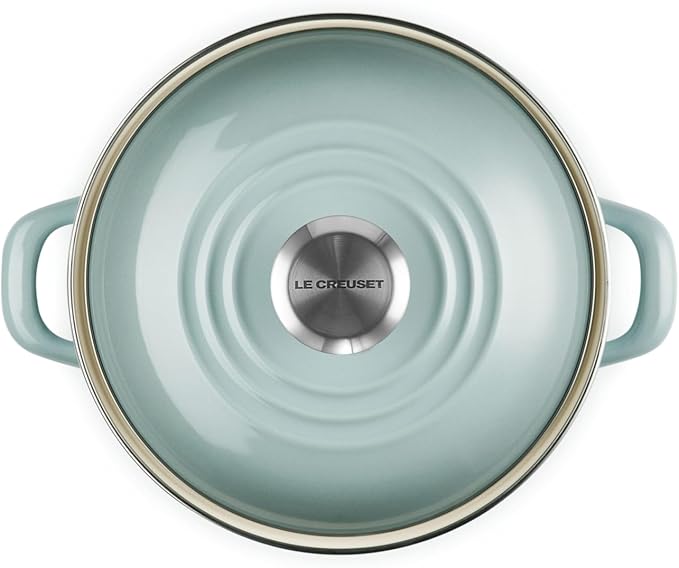 Le Creuset Enamel on Steel Traditional Petite Stockpot, 3.8qt., Sea Salt