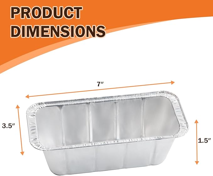 20-Pack Aluminum Disposable Foil Grease Catchers Replacement for Charbroil 9328812P06 9328812P06 G416-0015-W1 G325-5703-W1, 7" L x3.5 W x1.5 D