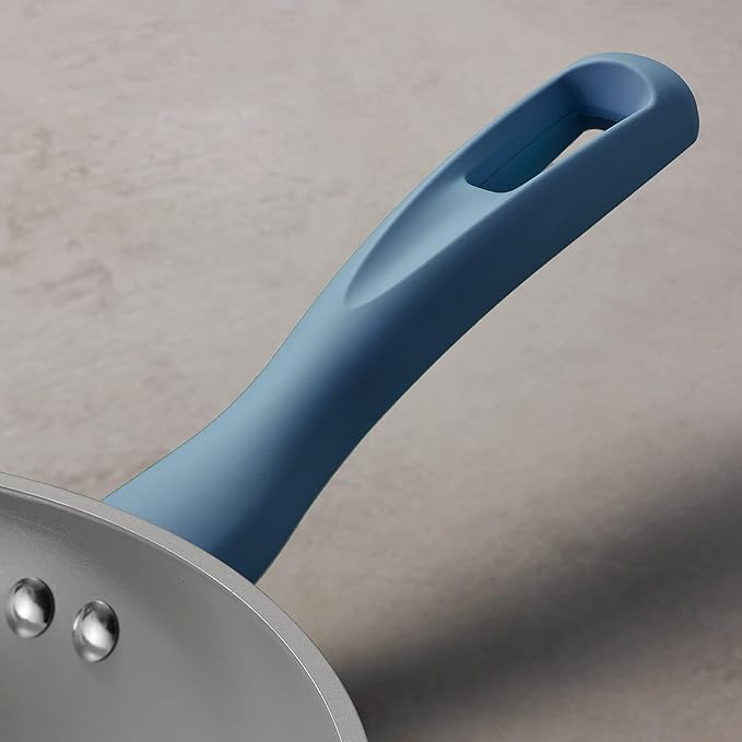 Tramontina Solara 10 & 12-Inch Ceramic Non Stick Frying Pan Set, Heavy-Gauge Aluminum Skillet with Nonstick Coating, Dishwasher and Oven Safe (Blue, 2-Pack)
