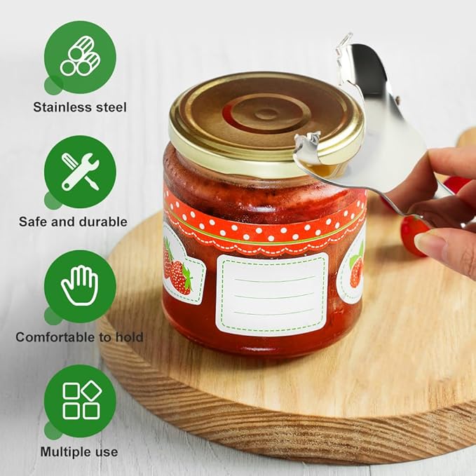 2 PCS Mason Jar Opener No Lid Dents or Damage,Multi-Purpose for Bottle Opener and Various Lids Canning Jar Opener,Easy Twis-t Manual Handheld Top Remover Bottle Opener Made For Lifetime