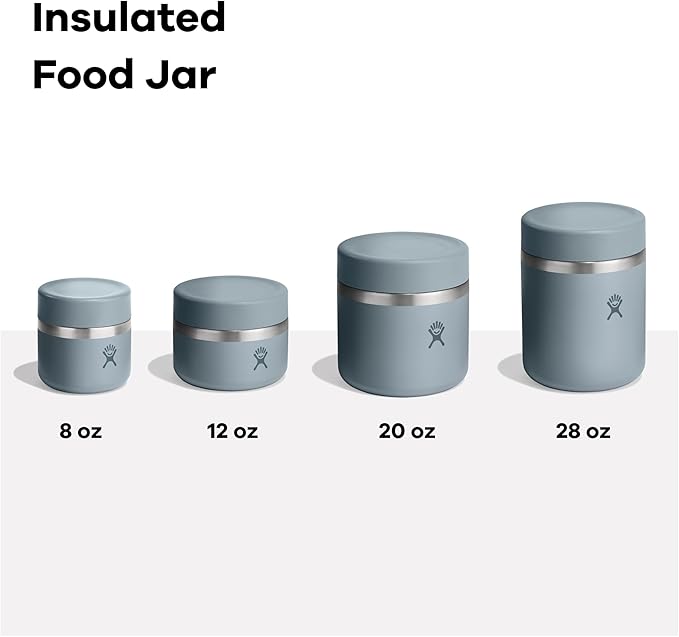 Hydro Flask Food Jar – Insulated Stainless Steel, Snack Travel Container for Hot Food & Soup 12 Oz Supernova Purple