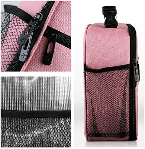 Hap Tim lunchbox for Adult, Insulated Lunch Bag for Women, Reusable Lunch Box, Spacious Lunchbag, Pink (18654-PK)