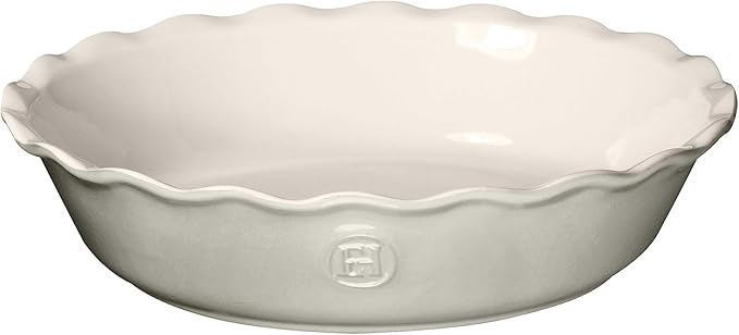 Emile Henry 9"/1.4 qt Pie Dish - Modern Classics Collection | Pearl Gray