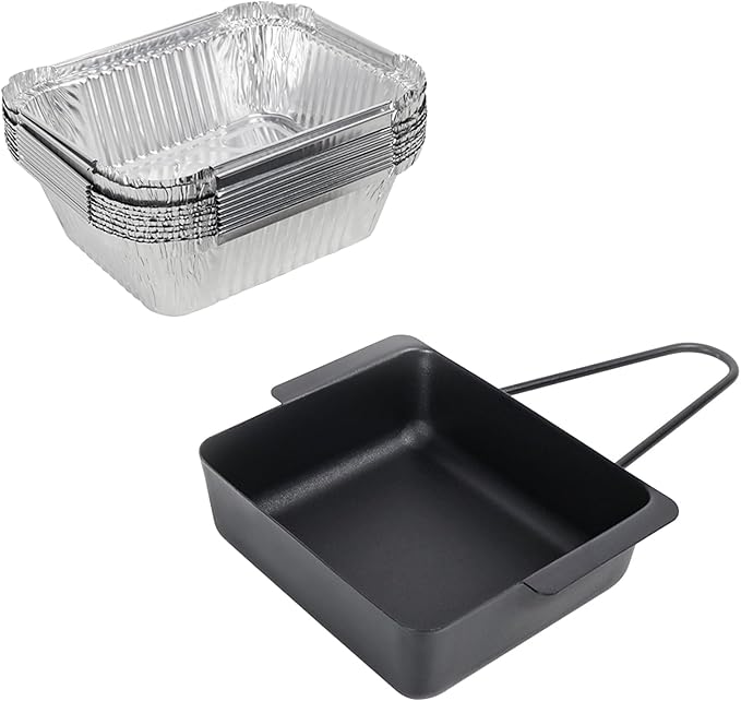 LS'BABQ Grill Drip Pan for Nexgrill 720-0830X 720-0830H 720-0888 720-0888S 720-0896B 720-0925P for Nexgrill Grease Tray Replacement Parts for Cuisinart CGG-7400 with 15 Pack Aluminum Foil Liners