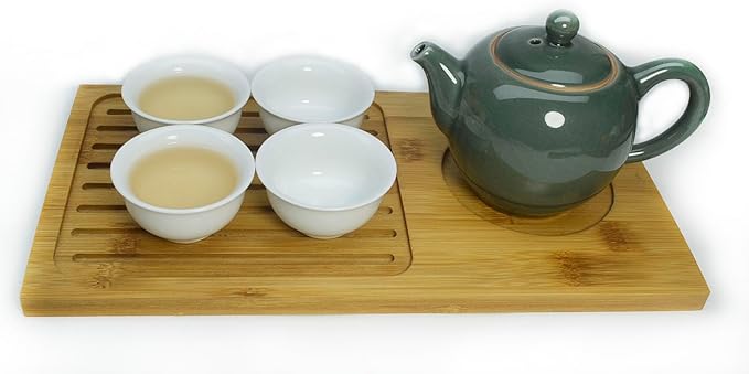 Liang baobao Chinese Traditional Tea Tasting Cup Set of 4, 1.6oz White Porcelain Mini Cups for Gongfu Tea Ceremony (White)