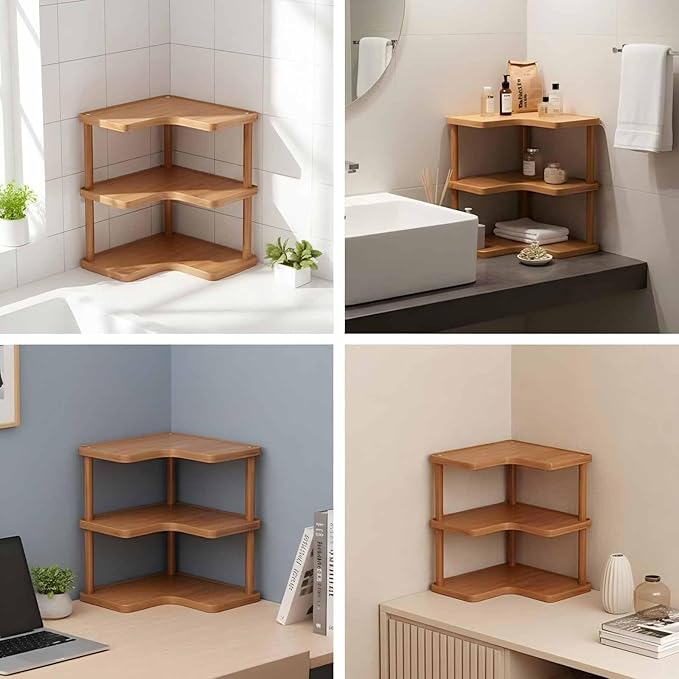 Rainsleep Multifunctional Corner Coffee Mug Organizer for Countertop - Storage and Organization Mug Rack for Cabinet, Holds Coffee Cups and Mugs for Kitchen and Home