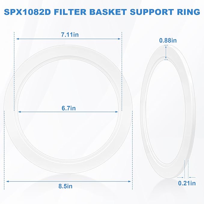 SPX1082D Basket Support Ring Compatible with Hayward Pool Automatic Skimmers Basket (SP1082 SP1083 SP1084 SPX1082CA B152) - 2 Pack