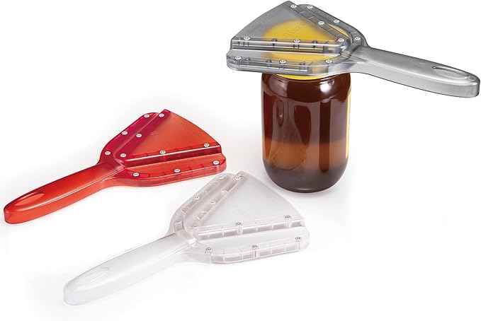Jar Opener for Weak Hand & Seniors with Arthritis,Easy Twist Off Bottle Caps,Patent | Unique Kitchen Gadgets,Handheld Lid Top Open for Elderly/Women/Men (Transparent)