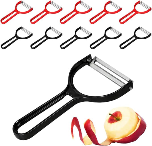 JapanBargain 3000, Japanese Peeler for Vegetable Fruit zucchini Potato, Wide Cabbage Peeler, Made in Japan, Assorted Color, 10-Pack