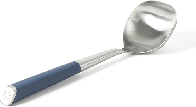 Calphalon Edge Stainless Steel Ladle w/Thermoplatic Rubber - Navy Blue