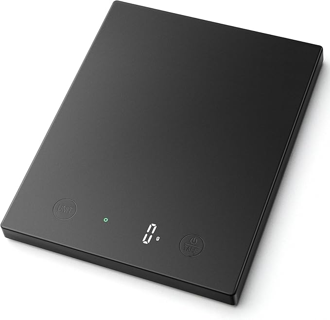 Homebuds 22lb/10kg Digital Food Scale in High Precision 0.1oz/1g, Our Own Kitchen Scale Professional Factory SINCE 2001, Home and Kitchen Essentials for Cooking and Baking, LED, 3*AAA Batteries, Black