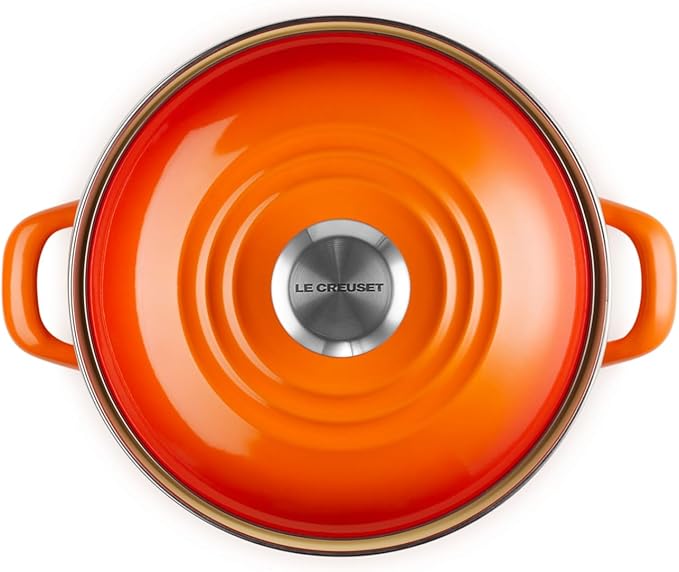 Le Creuset Enamel on Steel Traditional Petite Stockpot, 3.8qt., Flame