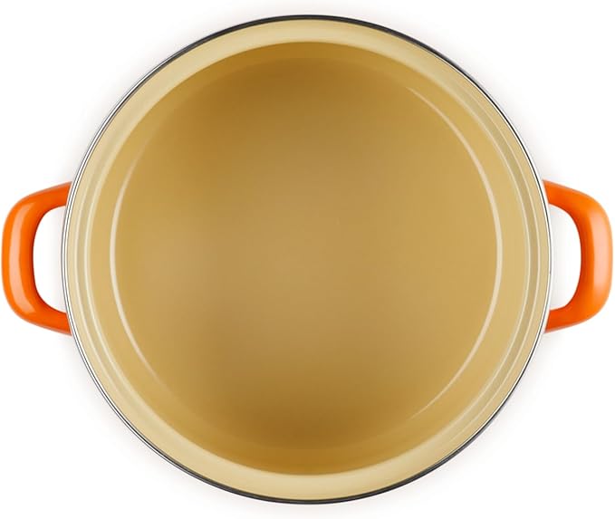 Le Creuset Enamel on Steel Traditional Petite Stockpot, 3.8qt., Flame