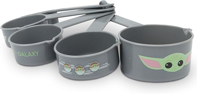 Disney Star Wars The Mandalorian Measuring Cups - Adorable Baby Yoda Measuring Cups for Kitchen