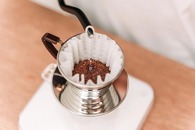 Kalita Wave Series KWF-155#22213 Coffee Filters, White, For 1-2 People, 100 Sheets