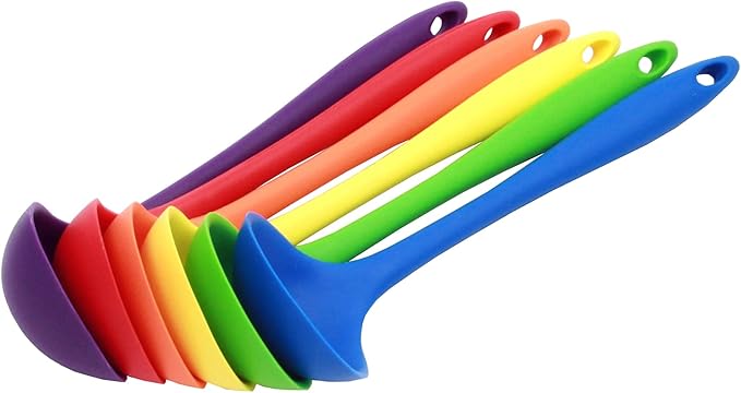 Chef Craft Premium Silicone Cooking Ladle, 11.25 inch, Green