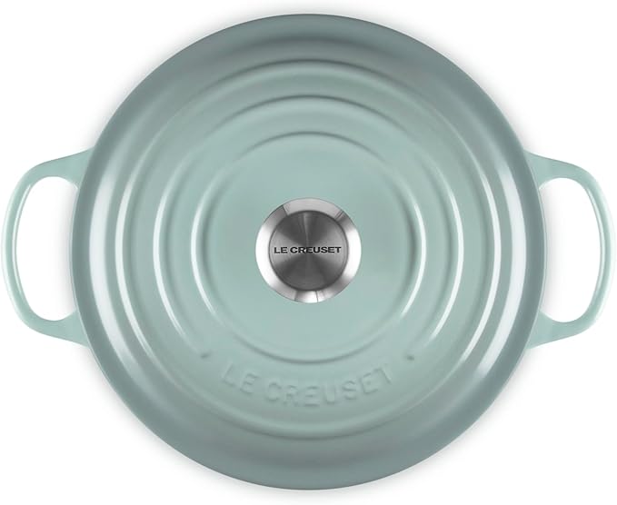 Le Creuset Enameled Cast Iron Signature Deep Round Oven, 6.5 qt., Sea Salt
