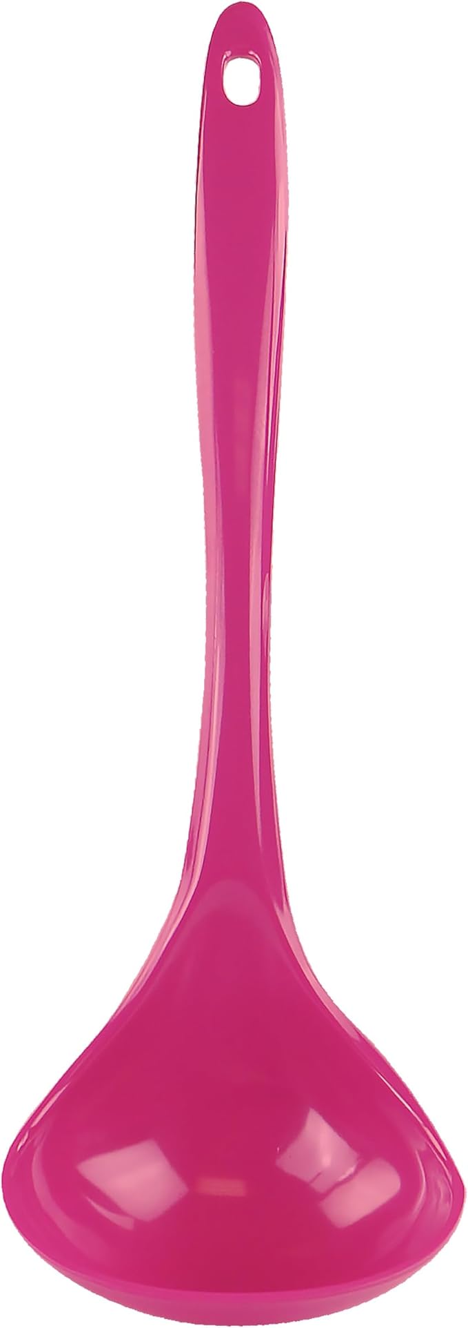 Reston Lloyd Melamine Soup Ladle Kitchen Utensil, Premium Quality Utensil with Heat Resistant Ergonomic Handle, Durable BPA-Free Plastic, 10.5 inch long, One Piece, Magenta