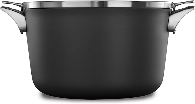 Calphalon® Premier™ Space-Saving Hard-Anodized Nonstick 12-Quart Stock Pot with Lid