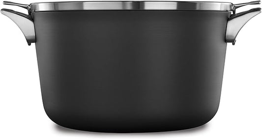 Calphalon® Premier™ Space-Saving Hard-Anodized Nonstick 12-Quart Stock Pot with Lid