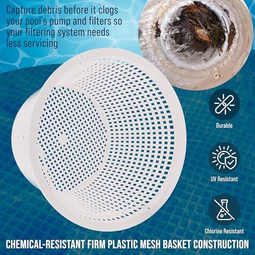 U.S. Pool Supply Swimming Pool Plastic Skimmer Replacement Basket, Set of 2