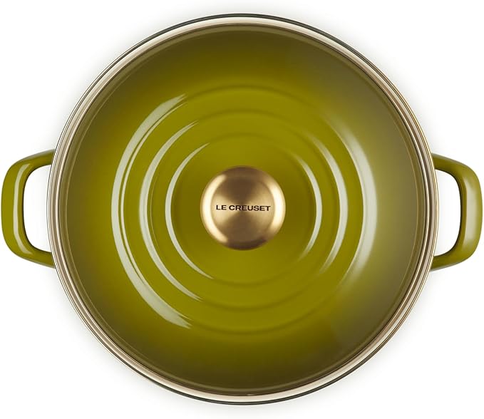 Le Creuset Enamel on Steel Stockpot, 10 qt., Olive