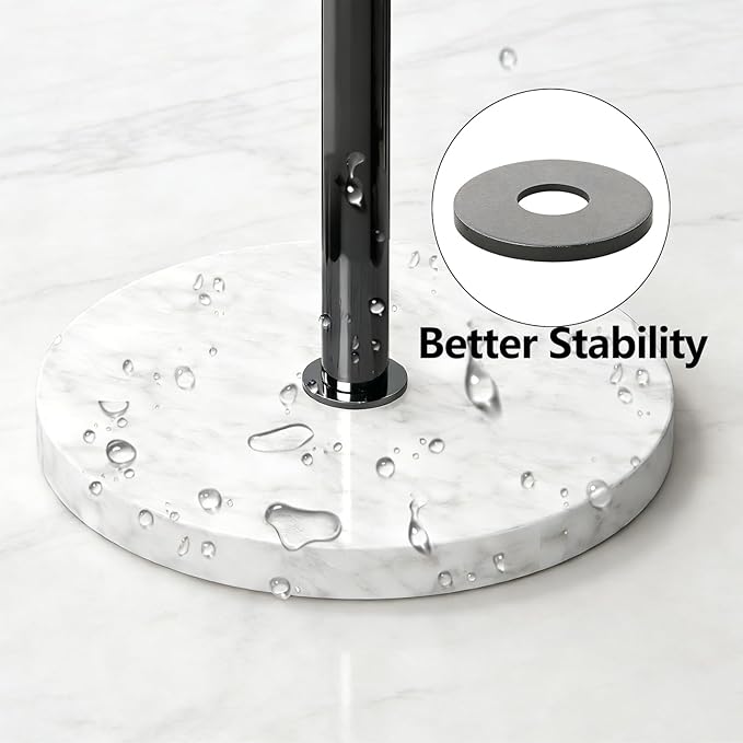 Marble Mug Holder Tree, 8 Hooks Coffee Cups Stand, New Upgraded Stable Mug Stand for Kitchen Counter Cabinet Cafe Black