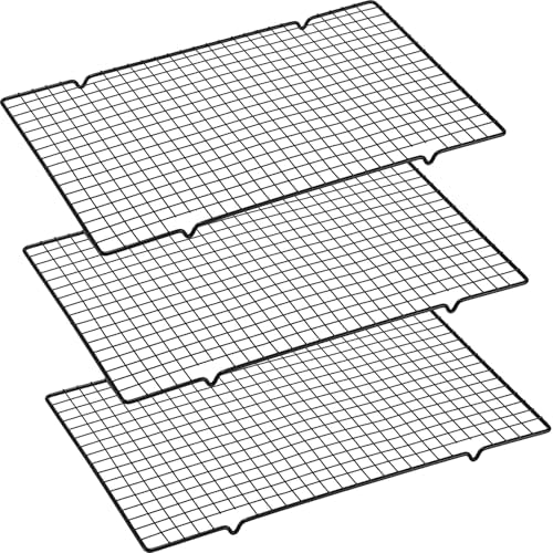 Harloon 3 Pieces Cooling Racks for Baking Wire Grid Set,16 x 9.8 Inch
