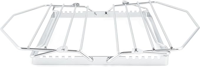 Fox Run Adjustable Roasting Rack, 11.25 x 10 x 5 inches, Metallic