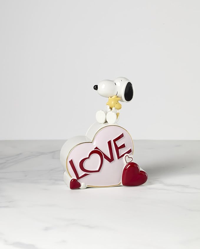 Lenox 897218 Snoopy Valentines Day Candy Jar