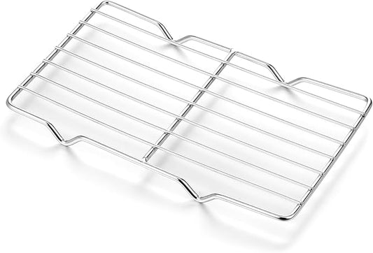Wire Rack for Baking Sheet, Stainless Steel Cooling Rack with Legs Grilling Cooking Racks Heavy Duty Wire Grate Oven Roasting Racks Rectangle Cooling Racker for Baking Roasting Grilling (8.5"X5.3")