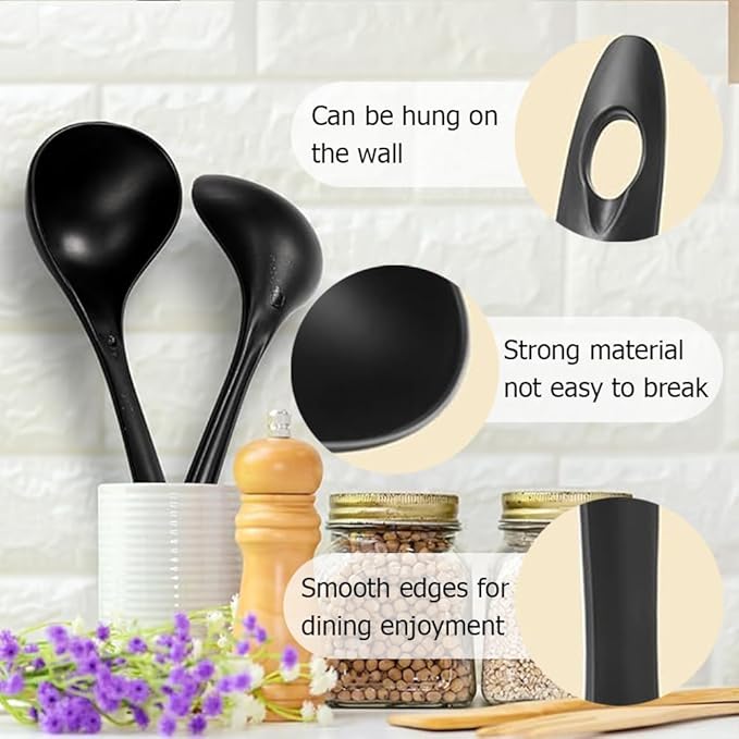 Large Plastic Serving Spoons,Disposable Heavy Duty Serving Spoons,Long Handle Scoop Soup Rice Ladle for Party Catering Buffet Restaurant,20 Pieces