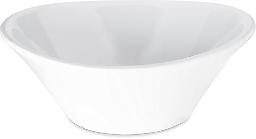 Carlisle FoodService Products Stadia Resuable Plastic Bowl for Home and Restaurant, Melamine, 32 Ounces, White