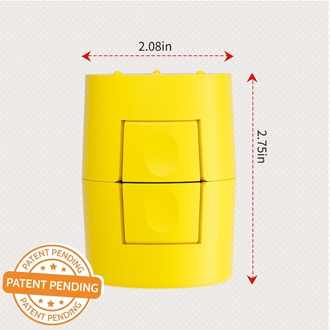 Egg Shell Opener, Egg Peeler Cracker, Cute Egg Separator for Raw Eggs, Home Kitchen Gadgets Tool (Yellow)