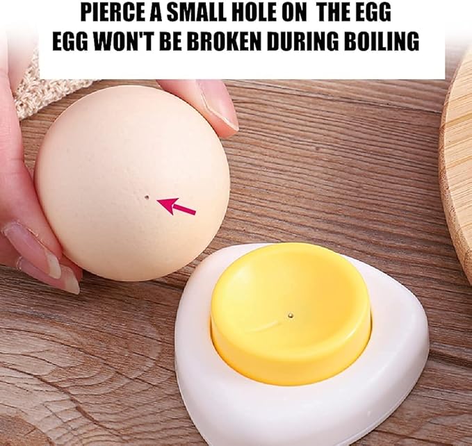Jawbush Magnet Egg Piercer for Raw Eggs, with Magnetic Base and Safety Lock, Hard Boiled Egg Peeler, Egg Pricker to Get a Good Hard Boiled Egg