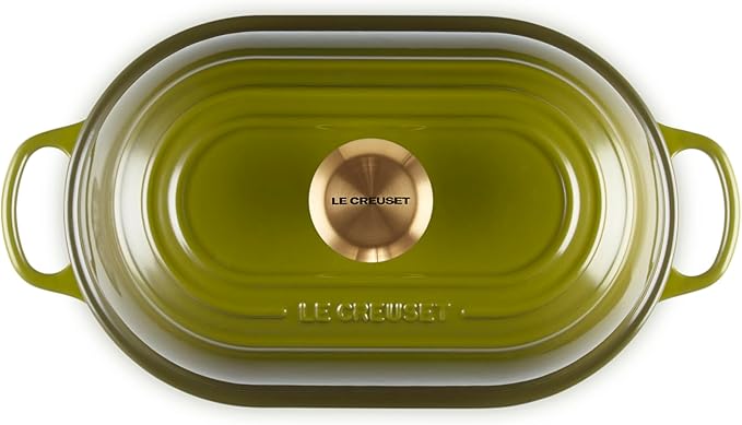 Le Creuset Enameled Cast Iron Signature Oval Bread Oven, 11.5 inch, Olive