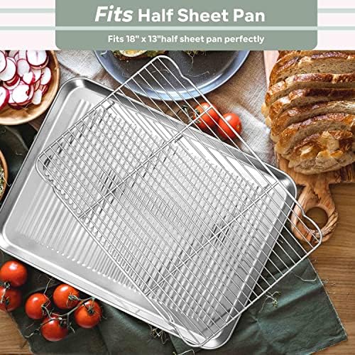 Herogo 16.5” x 11.5” Cooling Racks for Kitchen Baking, 3 Pack