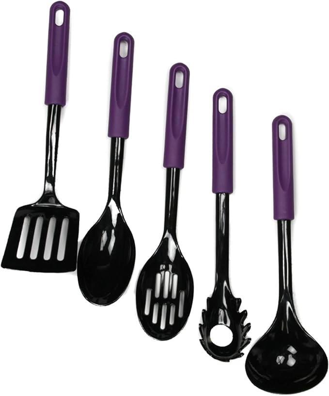 Chef Craft Basic Nylon Cooking/Serving Ladle, 12 inch, Purple
