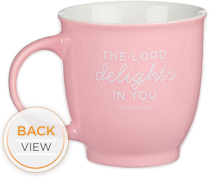 Christian Art Gifts Large Ceramic Inspirational Scripture Coffee & Tea Mug for Mothers: I Love You Mom, Microwave/Dishwasher Safe, Cute Encouraging Drinkware Cup for Women, White/Pink Floral, 14 oz.